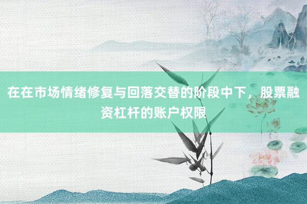 在在市场情绪修复与回落交替的阶段中下，股票融资杠杆的账户权限