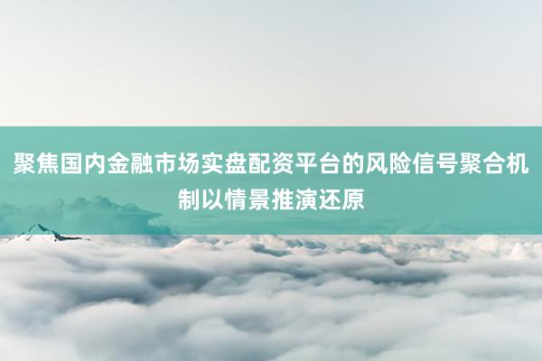 聚焦国内金融市场实盘配资平台的风险信号聚合机制以情景推演还原